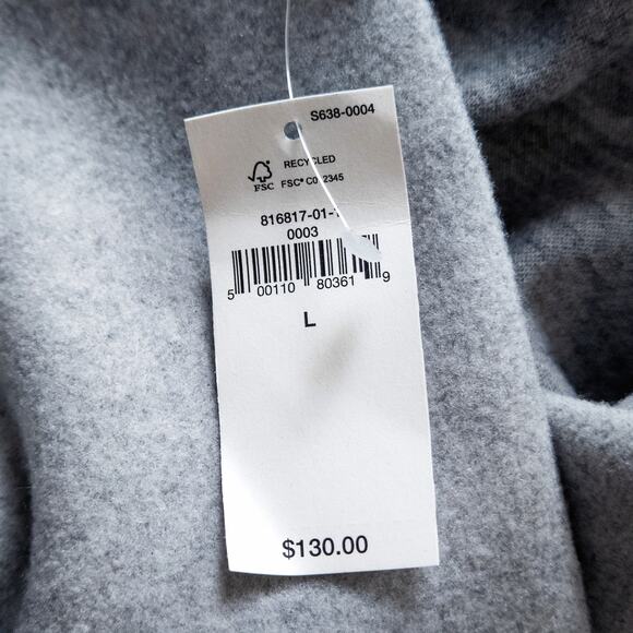 NEW Banana Republic Women’s Heather Grey Wool Jacket Minimalist Office Chic L - Picture 7 of 8